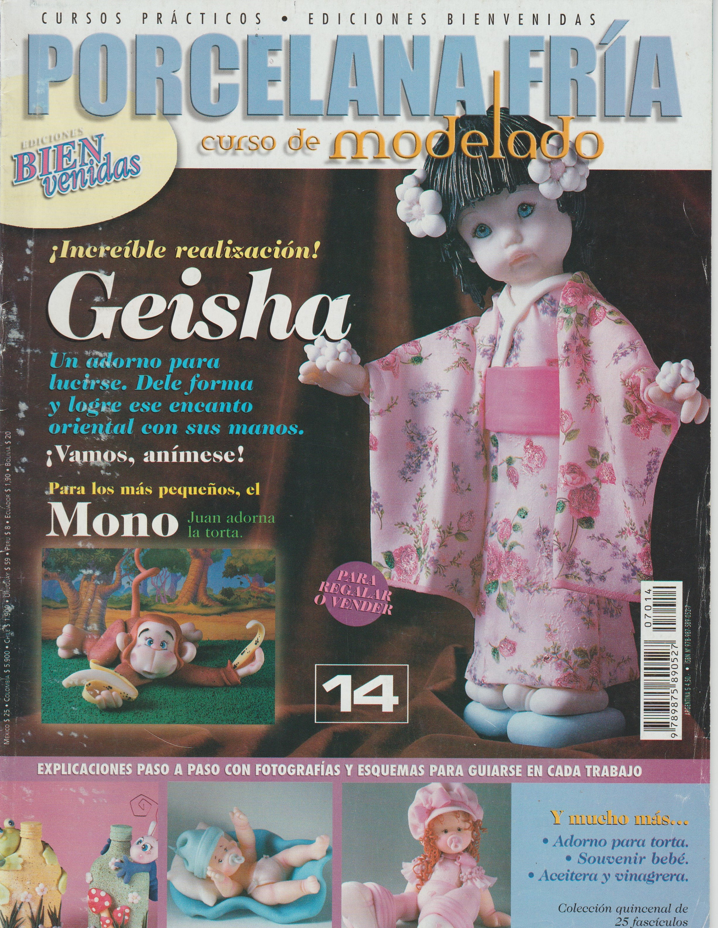 Cold porcelain magazine in Spanish, step by step with pictures and instruction
