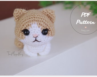 Crochet cat pattern - Amigurumi kitten - Amigurumi cat pattern - English Pattern in PDF File