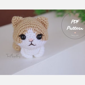 Crochet cat pattern - Amigurumi kitten - Amigurumi cat pattern - English Pattern in PDF File