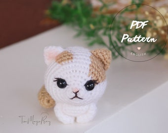 Patron chat au crochet : Ma petite Nala | Modèle de chat Amigurumi | Modèle de téléchargement instantané | Patron PDF anglais