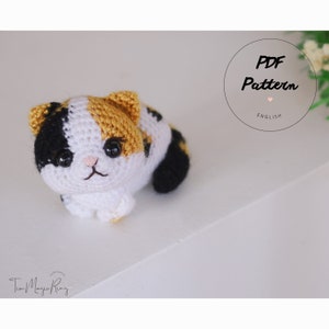 Crochet cat pattern| Amigurumi cat pattern | My little Lucky the cat | Instant download pattern | English PDF pattern | Crochet keychain