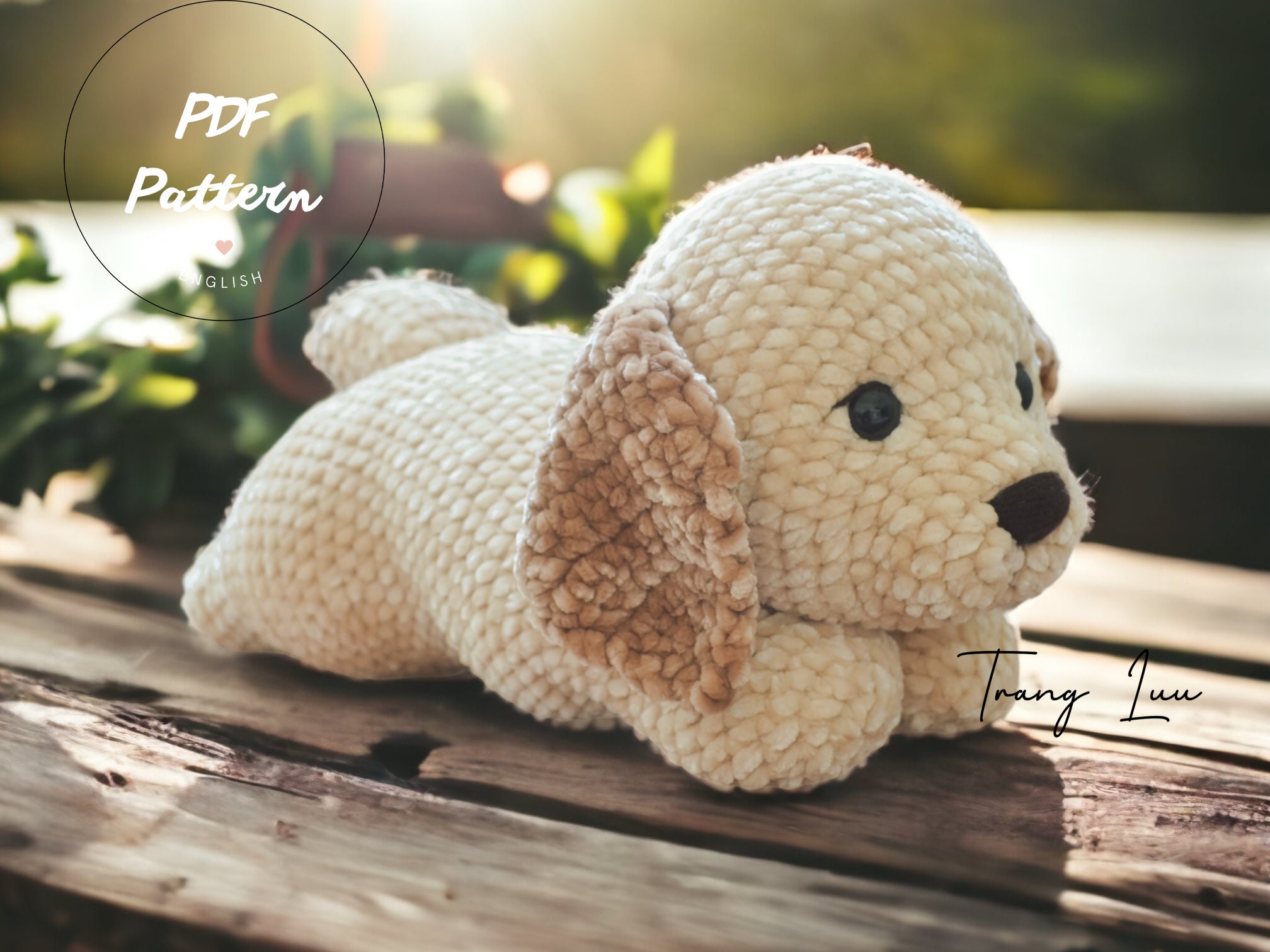 PDF Crochet Pattern Golden Retriever: Little Potato Amigurumi Puppy  Amigurumi Dog Pattern ENGLISH Pattern - Etsy