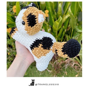 Mini Strickpuppe Handgemachte Häkelkatze - Emotion Produktbild-Vorschau 6