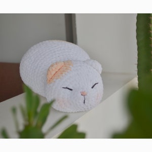 Häkelanleitung für eine Katze: Marshmallow Kittie Amigurumi-Katzenmuster Sofort-Download-Muster Englisches PDF-Muster Bild 4