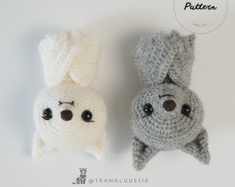 Petite chauve-souris au crochet | Petite chauve-souris Amigurumi | Motif Halloween | Modèle FRANÇAIS dans un fichier PDF