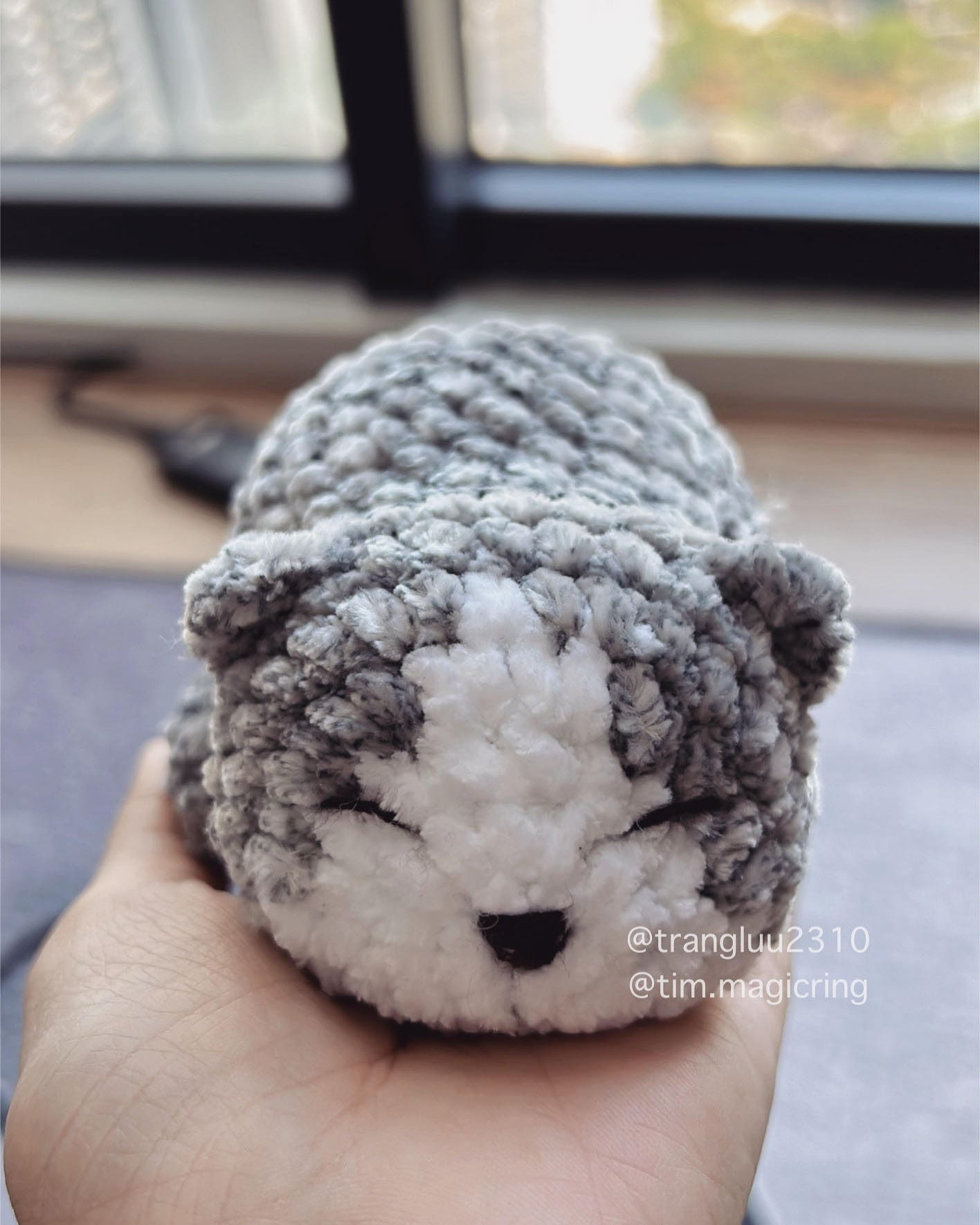 Crochet Cat Pattern: NO SEW Amigurumi Palm Loaf (PDF Pattern)