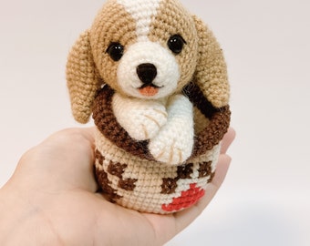 Crochet Dog Pattern - Amigurumi Puppy - Amigurumi Dog Pattern - Instant Download Pattern in PDF File