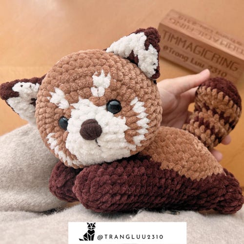 Crochet Red Panda Pattern - Amigurumi Red Panda Pattern – Panda