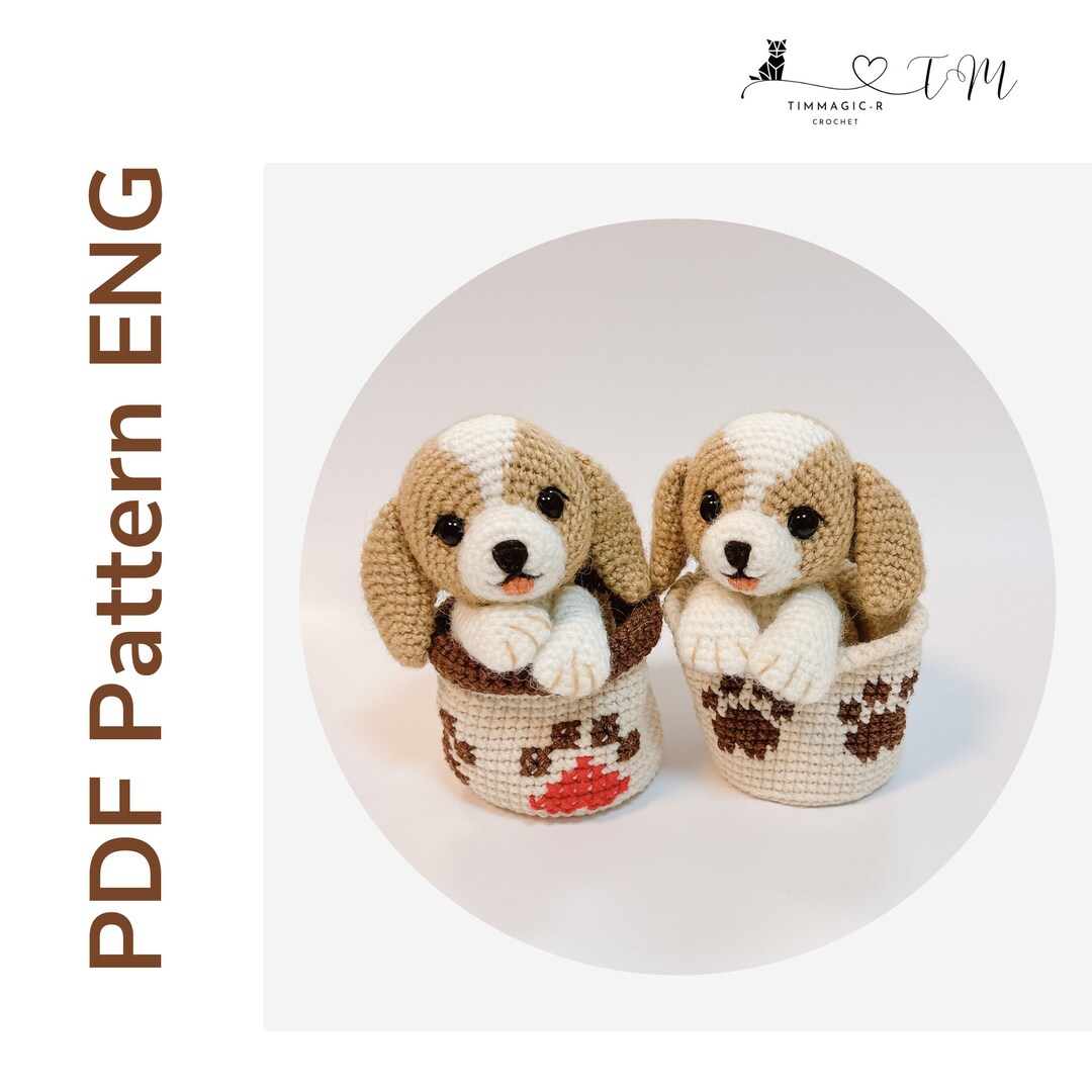 Crochet Dog Pattern Amigurumi Puppy Amigurumi Dog Pattern Etsy