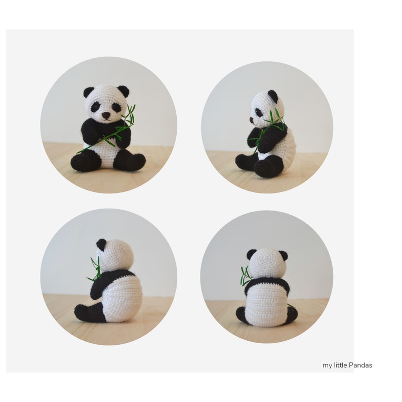Crochet pattern : My little Panda Panda Amigurumi pattern Instant download pattern English PDF pattern image 4