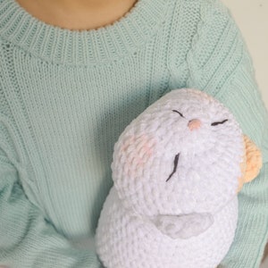 Häkelanleitung für eine Katze: Marshmallow Kittie Amigurumi-Katzenmuster Sofort-Download-Muster Englisches PDF-Muster Bild 5