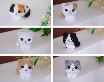Crochet cat pattern bundle 6 in 1 | Amigurumi cat pattern | Instant download pattern | English PDF pattern