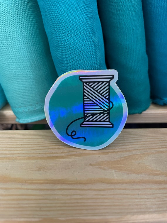 Vinyl Sticker: Spools Quilt Block Vinyl Sticker: Spools Quilt Block