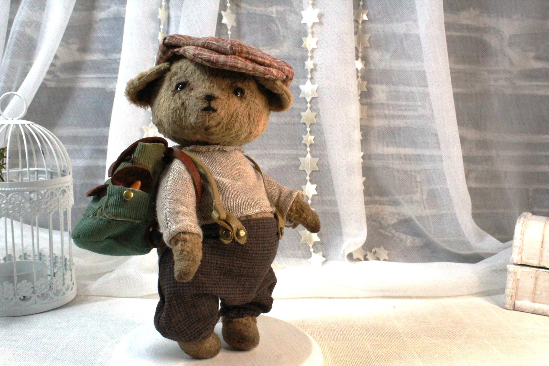 Vintage teddy bear backpack - Etsy 日本