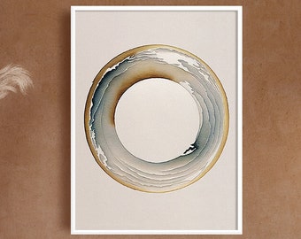 Zen Kunstdruck, Zen Druck Kunst, Zen Wand Kunst Druck, Zen Wand Kunst, Zen Wand Kunst Leinwand, minimalistische Zen Wandkunst, Enso Kreis