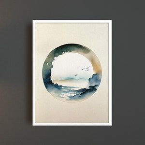 Zen Art Print, Zen Print Art, Zen Wall Art Print, Zen Wall Art, Zen Wall Art Canvas, Minimalist Zen Wall Art, Enso Circle