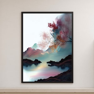 Zen Framed Art, Framed Original Art, Spiritual Wall Art, Zen Deco, Spiritual Zen, Minimalist Framed Wall Art, Zen Art Gift