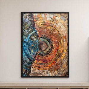 Nordic Tree Ring Art Prints, Modern Neutral Abstract, Tree Abstract, Abstract Art Prints, Rolled Art Poster, Scandinavian Wall Art