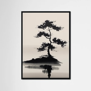 Zen Framed Art, Framed Original Art, Spiritual Wall Art, Zen Deco, Spiritual Zen, Minimalist Framed Wall Art, Zen Art Gift