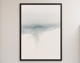 Zen Wall Art, Modern Minimalist, Minimalist Wall Art, Neutral Watercolor Art,  Zen Printable Wall Art, Calming Watercolor Paintings, Minimal