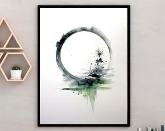 Zen Wandkunst, japanische Kunst, Zen gedruckte Wandkunst, japanische Kunst, Zen Wanddekoration, Mimimalist Japan Kunst, Natur Minimalist Poster