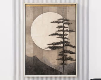Puede incluir: Una mecedora de cuero negro con un reposapiés a juego y una manta. Una impresión enmarcada de una luna y un árbol cuelga en la pared detrás de la silla. Una tetera blanca se sienta en una bandeja plateada sobre un reposapiés negro.