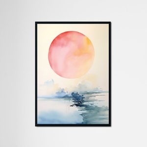 Zen Framed Art, Framed Original Art, Spiritual Wall Art, Zen Deco, Spiritual Zen, Minimalist Framed Wall Art, Zen Art Gift