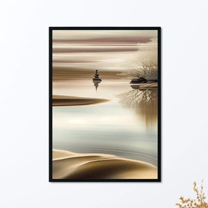 Zen Framed Art, Framed Original Art, Spiritual Wall Art, Zen Deco, Spiritual Zen, Minimalist Framed Wall Art, Zen Art Gift