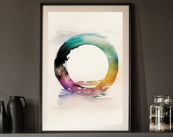 Zenkunstdruk, zendrukkunst, zenmuurkunst, zenmuurkunst, zen muurkunst canvas, minimalistische zen muurkunst