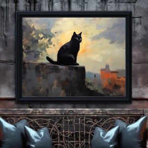Vintage Halloween Art,  Halloween Gallery Wall, Halloween Fine Art, Halloween Art Collection, Printed Dark Halloween, Gothic Decor
