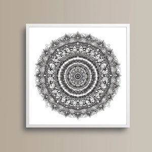 Mandala Wall Art, Mandala Wall Decor, Spiritual Wall Art, Mandala Art, Printable Mandala, Mandala Deco, Spiritual Décor, Spiritual Mandala