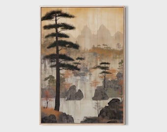 Japandi kunst aan de muur, Japanse kunst aan de muur, Japandi beeldende kunst, gedrukte zen kunst aan de muur, Japanse kunst, decor Japandi, Japandi kunst, kunst aan de muur zen