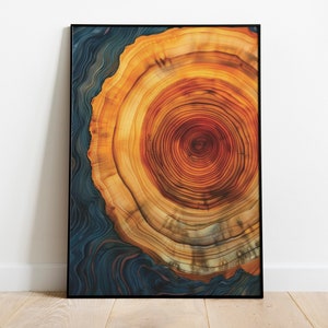 Tree Ring Art Prints, Modern Abstract, Abstract Art, Abstract Wall Art, Abstract Art Prints, Wood Rings Wall Art, Fine Art Prints