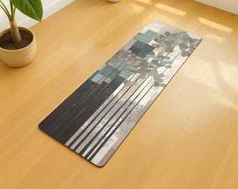 Tapis de yoga, antidérapant, durable, tapis d'exercices et de méditation, style japonais, équipement de yoga portable, pratique en pleine conscience, décoration de salle de sport à domicile