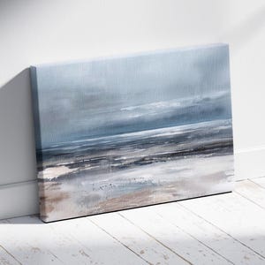 Nordic Abstract Canvas Art Print, Scandinavian Abstract Wall Art, Original Art On Canvas, Nordic Seas Abstract, Nordic Fine Arts Painting