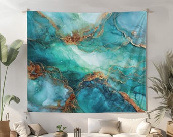 Decorative Wall Backdrop, Fabric Room Divider Art, Alternative Headboard Tapestry, Abstract Photo Background, Zoom Backdrop for Office