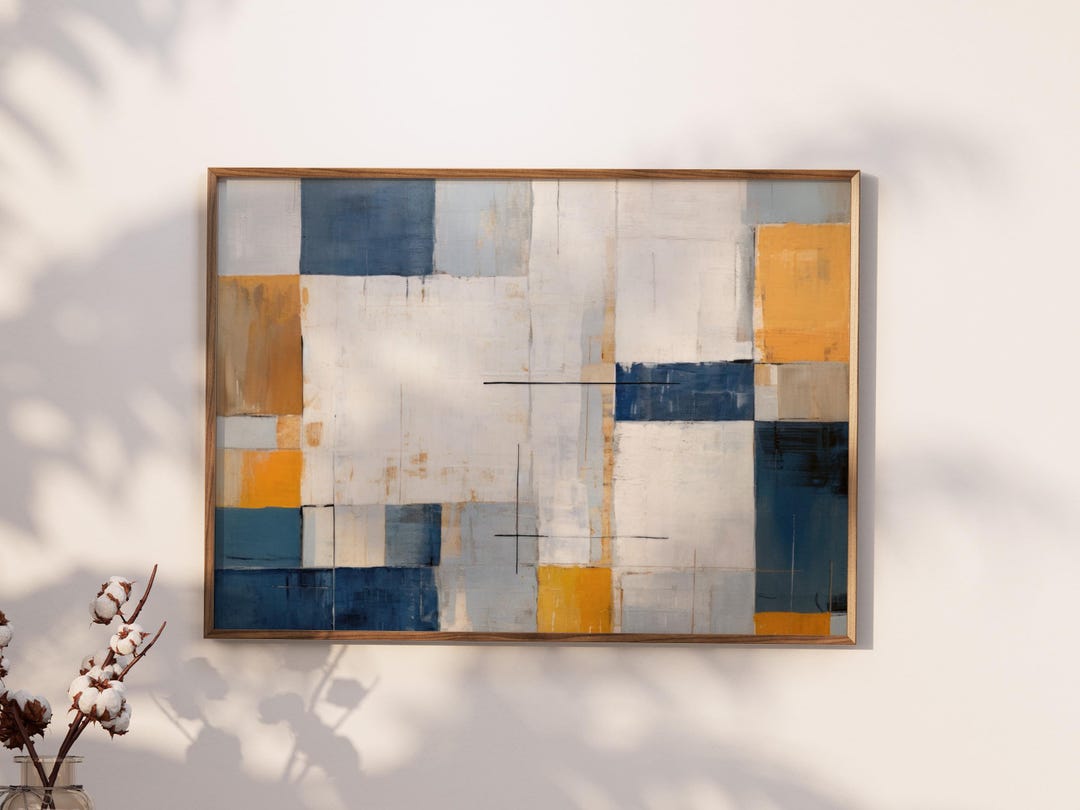 Photo inspiration: Visual Reference: Japandi Abstract Landscape Art Print Minimalist Wall Decor Peaceful