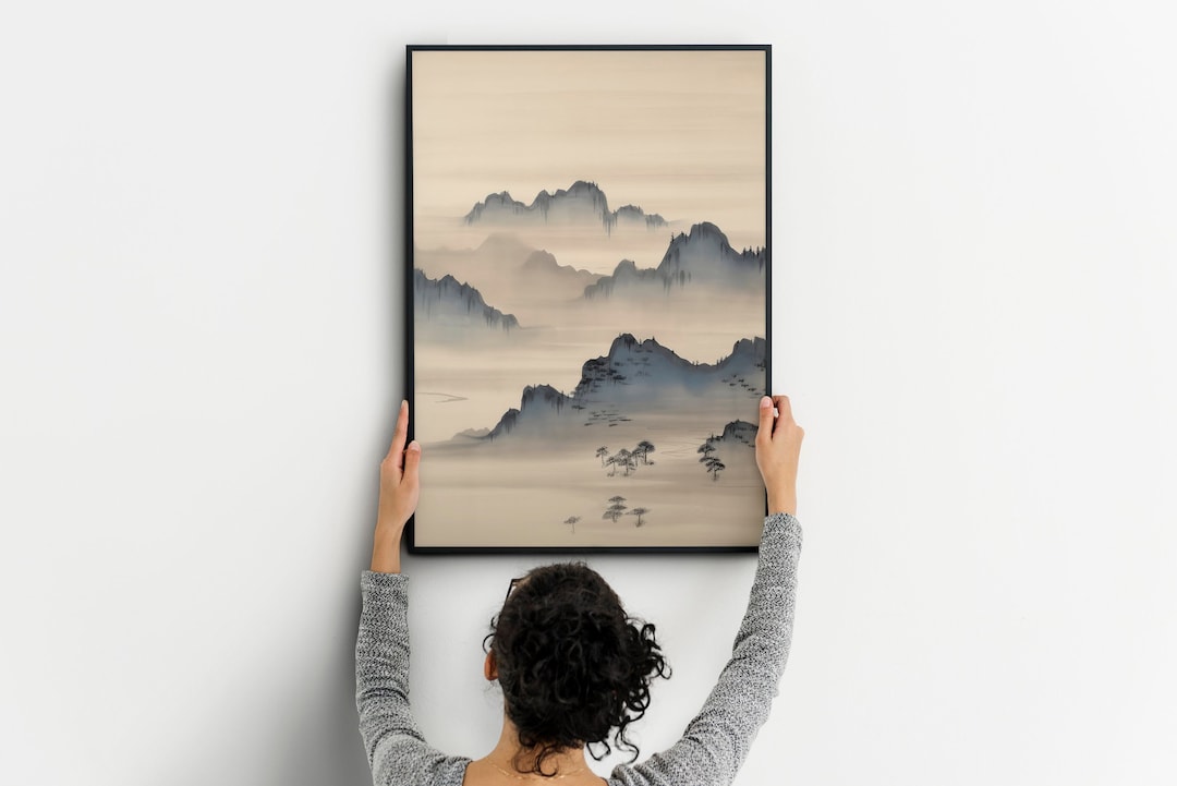 Japanese Wall Art, Minimalist Wall Art, Neutral Abstract Art, Modern — free download