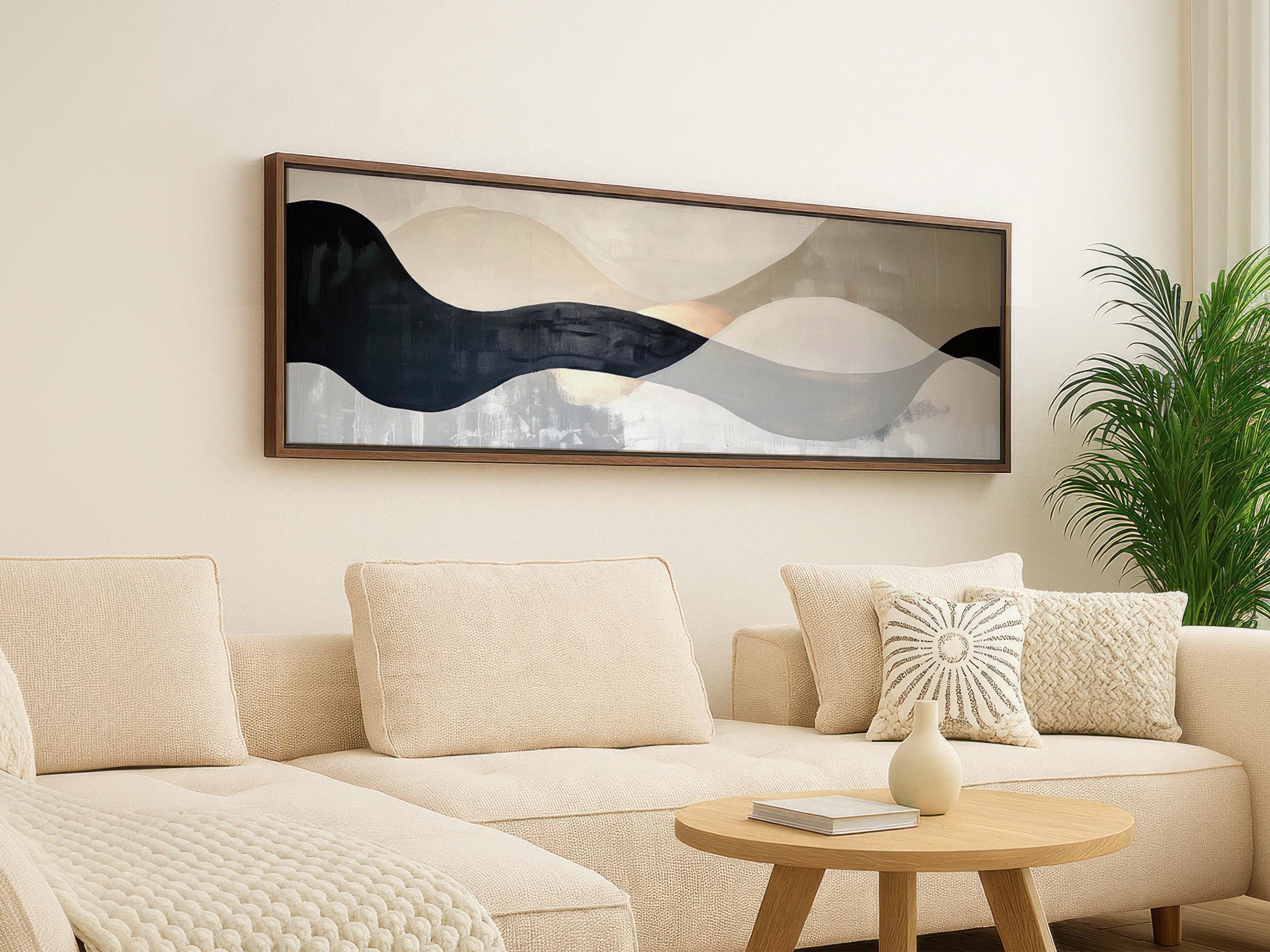 Living Room Wall Art Above Couch, Extra Large Japandi Decor