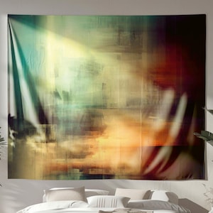 Abstract Tapestry, Original Art on Tapestry, Urban Wall Hanging, Elegant Tapestry, Modern Indoor Wall Tapestry, Abstract Decor
