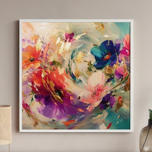 Floral Abstract Art, Nature Wall Art, Modern Abstract, Abstract Art Piece, Abstract Wall Art, Abstract Art Prints, Surreal Abstract Art