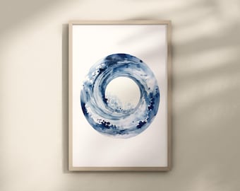Zen muurkunst, Japanse kunst, zen gedrukte muurkunst, Japanse beeldende kunst, zen muur decor, mimimalist Japanse kunst, natuur minimalistische poster