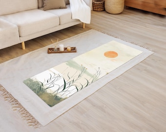 Yoga Mat, Japan Yoga Mat, Zen Yoga Mat, Japandi Style Yoga Mat, Workout Accesory, Zen Meditation Mat, Relaxation Mat