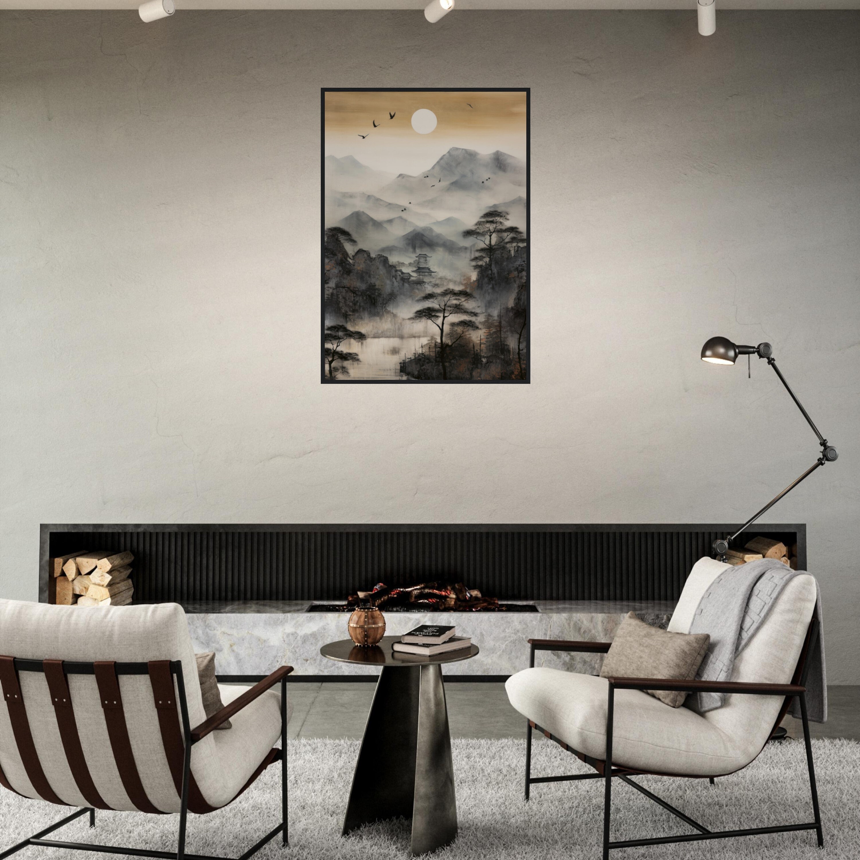 Japanese Framed Art, Framed Original Art, Japandi Wall Art, Japandi Art ...