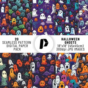 Halloween Digital Paper, Halloween Seamless Pattern, Halloween Background, Halloween Scrapbook, Halloween Digital Bundle, Halloween Prints