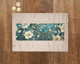 Gym Workout Yoga Mat, Pilates Fitness Mat, Anti Slip Exercise Mat, Cottagepunk Floral Design Mat, Home Workout Equipment, Wellness Journey
