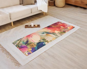 Yoga Mat, Abstract Yoga Mat, Zen Yoga Mat, Floral Style Yoga Mat, Workout Accesory, Zen Meditation Mat, Relaxation Mat