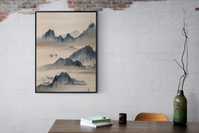 Japanese Wall Art Minimalist Wall Art Zen Printable Wall Etsy
