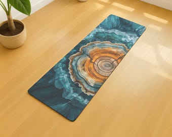 Durable Non Slip Yoga Mat, Eco Friendly Fitness Mat, Premium Exercise Mat, High Quality Scandinavian Workout Mat, Pilates, Meditation, Gift