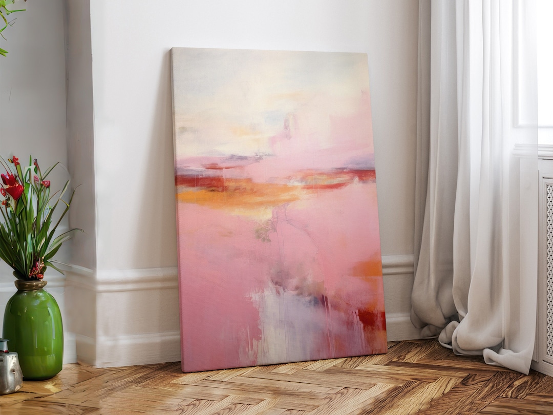 Soft Inting Calming Pastel Canvas Painting, Original Art on Canvas, Fine Art Prints ...